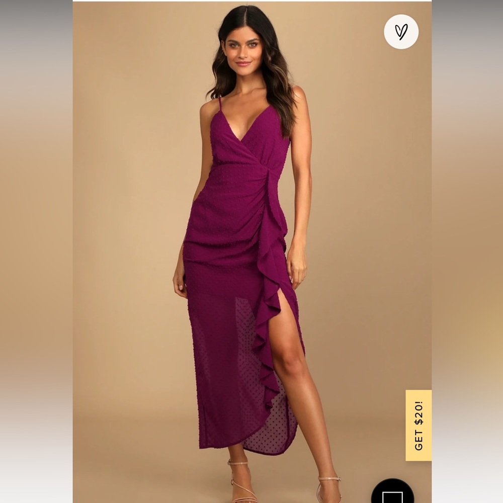 MIDI magenta dress